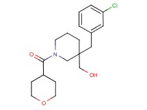 [3-(3-chlorobenzyl)-1-(tetrahydro-2H-pyran-4-ylcarbonyl)-3-piperidinyl]methanol