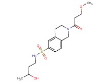 N-(3-hydroxybutyl)-2-(3-methoxypropanoyl)-1,2,3,4-tetrahydroisoquinoline-6-sulfonamide