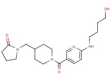 1-{[1-({6-[(4-hydroxybutyl)amino]pyridin-3-yl}carbonyl)piperidin-4-yl]methyl}pyrrolidin-2-one