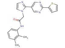 N-(2,3-dimethylphenyl)-2-{2-[2-(2-thienyl)pyrimidin-5-yl]-1H-imidazol-1-yl}acetamide