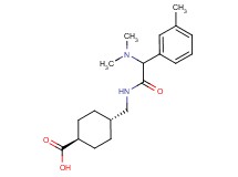 trans-4-({[(dimethylamino)(3-methylphenyl)acetyl]amino}methyl)cyclohexanecarboxylic acid