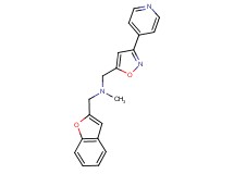 (1-benzofuran-2-ylmethyl)methyl{[3-(4-pyridinyl)-5-isoxazolyl]methyl}amine