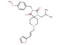 8-[(2E)-3-(2-furyl)-2-propen-1-yl]-1-isobutyl-3-(4-methoxybenzyl)-1,3,8-triazaspiro[4.5]decane-2,4-dione