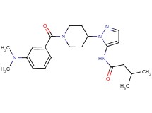 N-(1-{1-[3-(dimethylamino)benzoyl]-4-piperidinyl}-1H-pyrazol-5-yl)-3-methylbutanamide