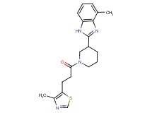 4-methyl-2-{1-[3-(4-methyl-1,3-thiazol-5-yl)propanoyl]-3-piperidinyl}-1H-benzimidazole