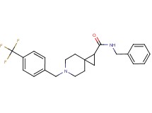 N-benzyl-6-[4-(trifluoromethyl)benzyl]-6-azaspiro[2.5]octane-1-carboxamide