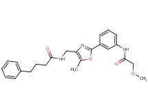 N-[(2-{3-[(methoxyacetyl)amino]phenyl}-5-methyl-1,3-oxazol-4-yl)methyl]-4-phenylbutanamide