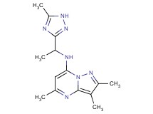 2,3,5-trimethyl-N-[1-(5-methyl-1H-1,2,4-triazol-3-yl)ethyl]pyrazolo[1,5-a]pyrimidin-7-amine
