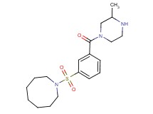 1-({3-[(3-methylpiperazin-1-yl)carbonyl]phenyl}sulfonyl)azocane