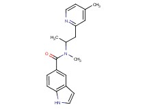 N-methyl-N-[1-methyl-2-(4-methylpyridin-2-yl)ethyl]-1H-indole-5-carboxamide