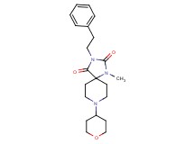 1-methyl-3-(2-phenylethyl)-8-(tetrahydro-2H-pyran-4-yl)-1,3,8-triazaspiro[4.5]decane-2,4-dione