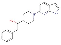 2-phenyl-1-[1-(1H-pyrrolo[2,3-b]pyridin-6-yl)piperidin-4-yl]ethanol