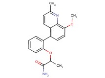 2-[2-(8-methoxy-2-methylquinolin-5-yl)phenoxy]propanamide
