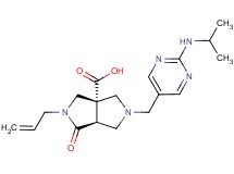 (3aS*,6aS*)-2-allyl-5-{[2-(isopropylamino)pyrimidin-5-yl]methyl}-1-oxohexahydropyrrolo[3,4-c]pyrrole-3a(1H)-carboxylic acid