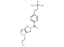 4-(4-{[1-(2-hydroxyethyl)-4,6-dihydropyrrolo[3,4-c]pyrazol-5(1H)-yl]carbonyl}phenyl)-2-methyl-2-butanol