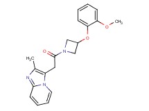 3-{2-[3-(2-methoxyphenoxy)-1-azetidinyl]-2-oxoethyl}-2-methylimidazo[1,2-a]pyridine