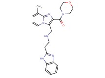 2-(1H-benzimidazol-2-yl)-N-{[8-methyl-2-(4-morpholinylcarbonyl)imidazo[1,2-a]pyridin-3-yl]methyl}ethanamine