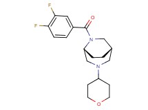(1S*,5R*)-6-(3,4-difluorobenzoyl)-3-(tetrahydro-2H-pyran-4-yl)-3,6-diazabicyclo[3.2.2]nonane