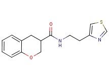 N-[2-(1,3-thiazol-4-yl)ethyl]chromane-3-carboxamide