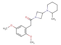 1-{1-[(2,5-dimethoxyphenyl)acetyl]-3-azetidinyl}-2-methylpiperidine