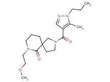 7-(2-methoxyethyl)-2-[(5-methyl-1-propyl-1H-pyrazol-4-yl)carbonyl]-2,7-diazaspiro[4.5]decan-6-one
