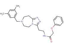 N-{2-[7-(3,5-dimethylbenzyl)-6,7,8,9-tetrahydro-5H-[1,2,4]triazolo[4,3-d][1,4]diazepin-3-yl]ethyl}-2-phenoxyacetamide