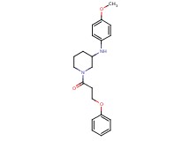 N-(4-methoxyphenyl)-1-(3-phenoxypropanoyl)-3-piperidinamine