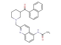N-(2-{[3-(1-naphthoyl)-1-piperidinyl]methyl}-5-quinolinyl)acetamide