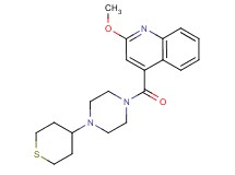 2-methoxy-4-{[4-(tetrahydro-2H-thiopyran-4-yl)piperazin-1-yl]carbonyl}quinoline