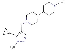 1-[(5-cyclopropyl-1-methyl-1H-pyrazol-4-yl)methyl]-1'-methyl-4,4'-bipiperidine