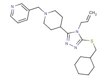 3-[(4-{4-allyl-5-[(cyclohexylmethyl)thio]-4H-1,2,4-triazol-3-yl}-1-piperidinyl)methyl]pyridine