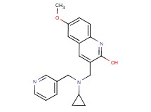 3-{[cyclopropyl(3-pyridinylmethyl)amino]methyl}-6-methoxy-2-quinolinol