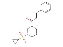 1-[1-(cyclopropylsulfonyl)-3-piperidinyl]-3-phenyl-1-propanone