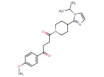 4-[4-(1-isopropyl-1H-imidazol-2-yl)piperidin-1-yl]-1-(4-methoxyphenyl)-4-oxobutan-1-one