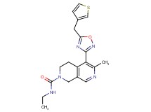 N-ethyl-6-methyl-5-[5-(3-thienylmethyl)-1,2,4-oxadiazol-3-yl]-3,4-dihydro-2,7-naphthyridine-2(1H)-carboxamide