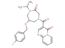 3-({6-[(4-fluorobenzyl)oxy]-4-isopropyl-3-oxo-1,4-diazepan-1-yl}carbonyl)-4H-pyrido[1,2-a]pyrimidin-4-one