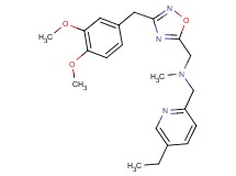 1-[3-(3,4-dimethoxybenzyl)-1,2,4-oxadiazol-5-yl]-N-[(5-ethyl-2-pyridinyl)methyl]-N-methylmethanamine