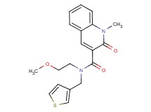 N-(2-methoxyethyl)-1-methyl-2-oxo-N-(3-thienylmethyl)-1,2-dihydroquinoline-3-carboxamide