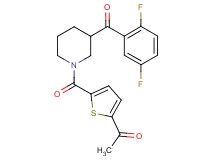 1-(5-{[3-(2,5-difluorobenzoyl)-1-piperidinyl]carbonyl}-2-thienyl)ethanone