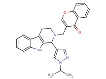 3-{[1-(1-isopropyl-1H-pyrazol-4-yl)-1,3,4,9-tetrahydro-2H-beta-carbolin-2-yl]methyl}-4H-chromen-4-one