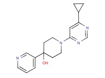 1-(6-cyclopropylpyrimidin-4-yl)-4-pyridin-3-ylpiperidin-4-ol