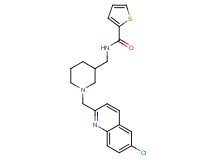 N-({1-[(6-chloro-2-quinolinyl)methyl]-3-piperidinyl}methyl)-2-thiophenecarboxamide