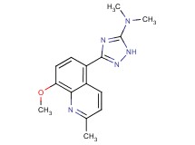 3-(8-methoxy-2-methylquinolin-5-yl)-N,N-dimethyl-1H-1,2,4-triazol-5-amine