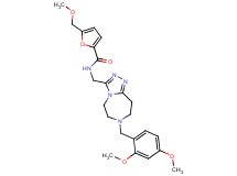 N-{[7-(2,4-dimethoxybenzyl)-6,7,8,9-tetrahydro-5H-[1,2,4]triazolo[4,3-d][1,4]diazepin-3-yl]methyl}-5-(methoxymethyl)-2-furamide