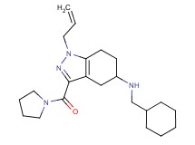 1-allyl-N-(cyclohexylmethyl)-3-(1-pyrrolidinylcarbonyl)-4,5,6,7-tetrahydro-1H-indazol-5-amine