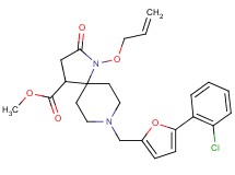 methyl 1-(allyloxy)-8-{[5-(2-chlorophenyl)-2-furyl]methyl}-2-oxo-1,8-diazaspiro[4.5]decane-4-carboxylate
