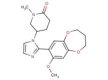 5-[2-(8-methoxy-3,4-dihydro-2H-1,5-benzodioxepin-7-yl)-1H-imidazol-1-yl]-1-methylpiperidin-2-one