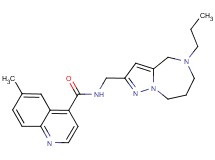 6-methyl-N-[(5-propyl-5,6,7,8-tetrahydro-4H-pyrazolo[1,5-a][1,4]diazepin-2-yl)methyl]quinoline-4-carboxamide