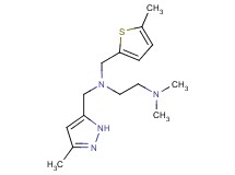 N,N-dimethyl-N'-[(3-methyl-1H-pyrazol-5-yl)methyl]-N'-[(5-methyl-2-thienyl)methyl]ethane-1,2-diamine