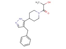 1-[4-(4-benzyl-1H-pyrazol-5-yl)piperidin-1-yl]-1-oxopropan-2-ol